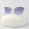 Cat Eye Vintage Sunglasses Woman Brand Designer Round Sun Glasses Female Fashion Jelly color Gradient Mirror