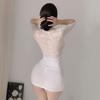 Sexy lingerie sexy lace pajamas perspective hip skirt nightclub passion bed free secretary uniform women's clothes