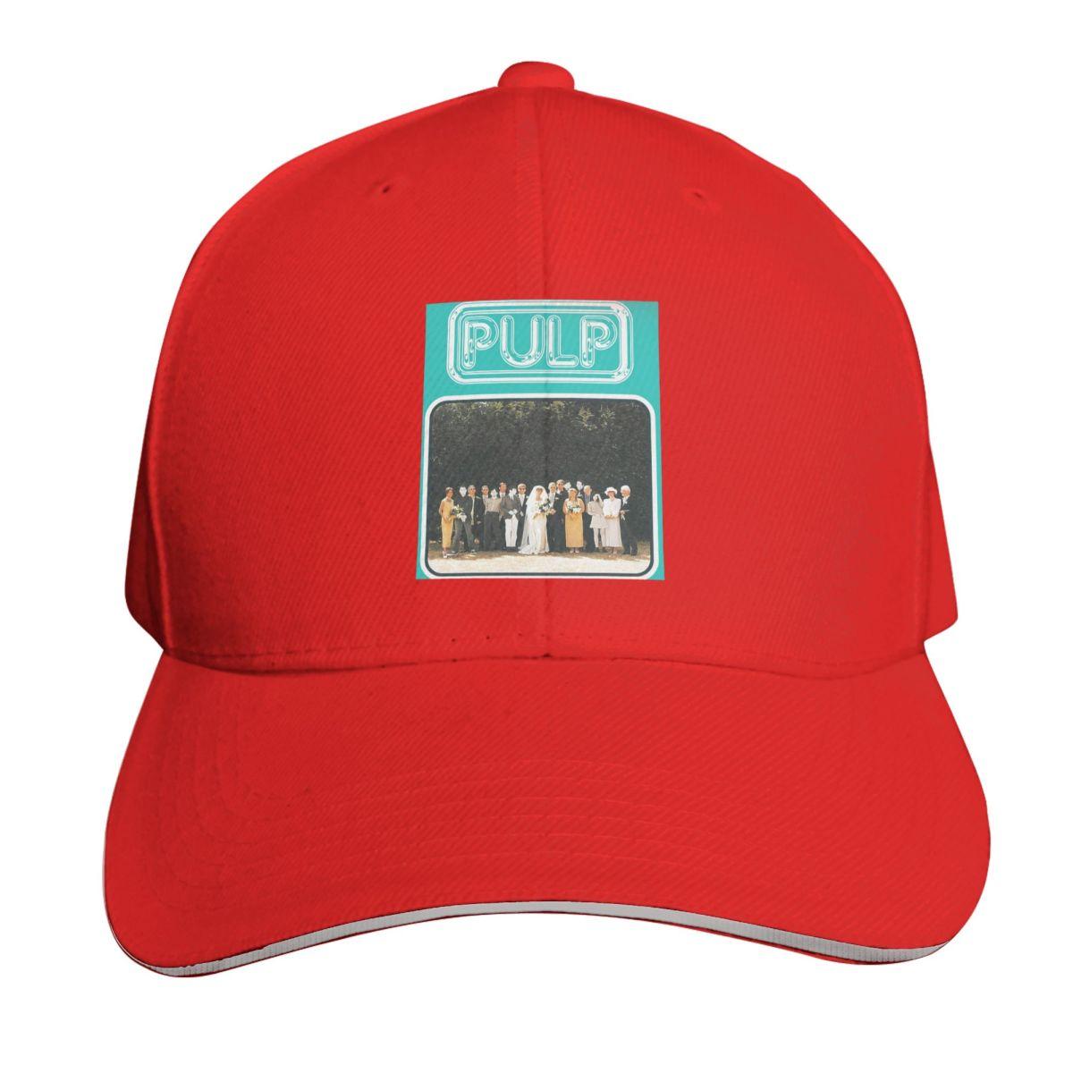 

Кепка с логотипом рок-группы Pulp Модная повседневная бейсболка Регулируемая кепка Хип-хоп Летняя Унисекс Бейсболки One Size