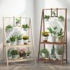Solid Wood Balcony Flower Stand