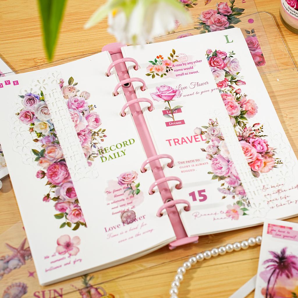 Mr. Paper 10sheets/bag Romantic Season Series Sticker Book DIY Handbook Scrapbook Phone Case Photo Frame Calendar