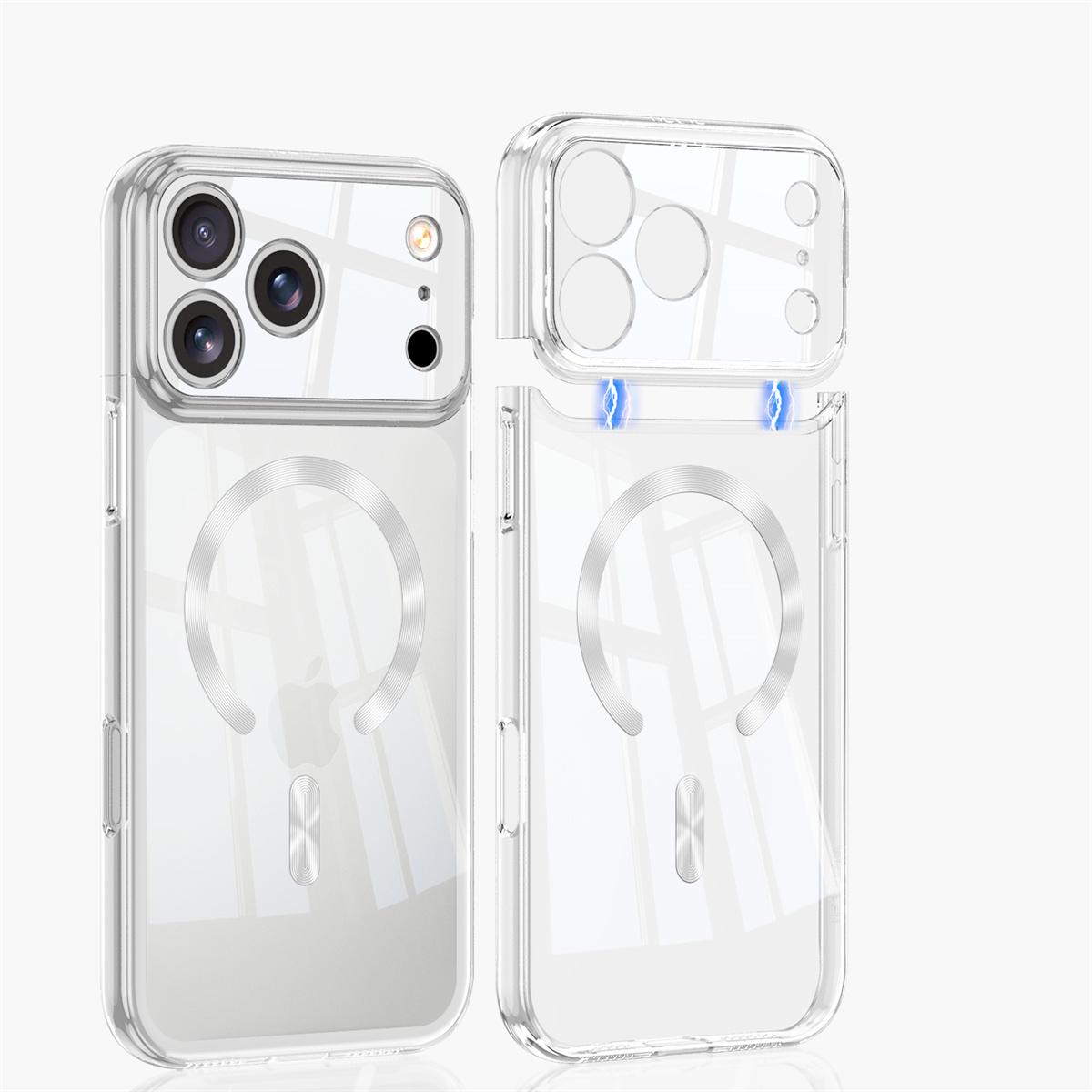 

Electroplating for Magsafe Magnetic Transparent Phone Case for IPhone 17 Pro Max 17 Pro Clear Hard Shell Shockproof Cover iPhone17 Pro