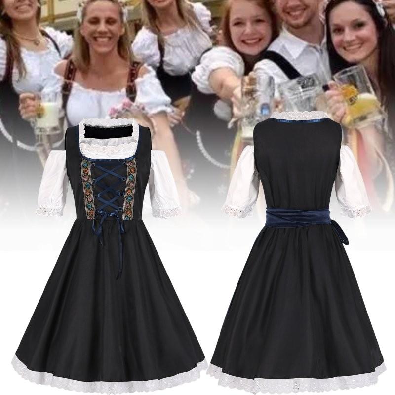Cosplay Women Oktoberfest Dresses Slip Skirt Festival Stage Clothing Performance