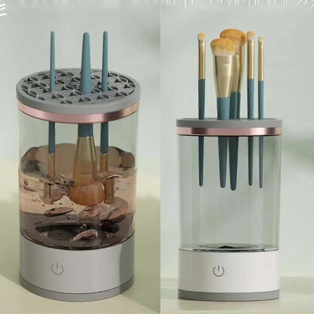 Electric Makeup Brush Cleaner, Cosmetic Brush Automatic Spinner Cleaning Tools with Drying Rack for All Size Makeup Brush