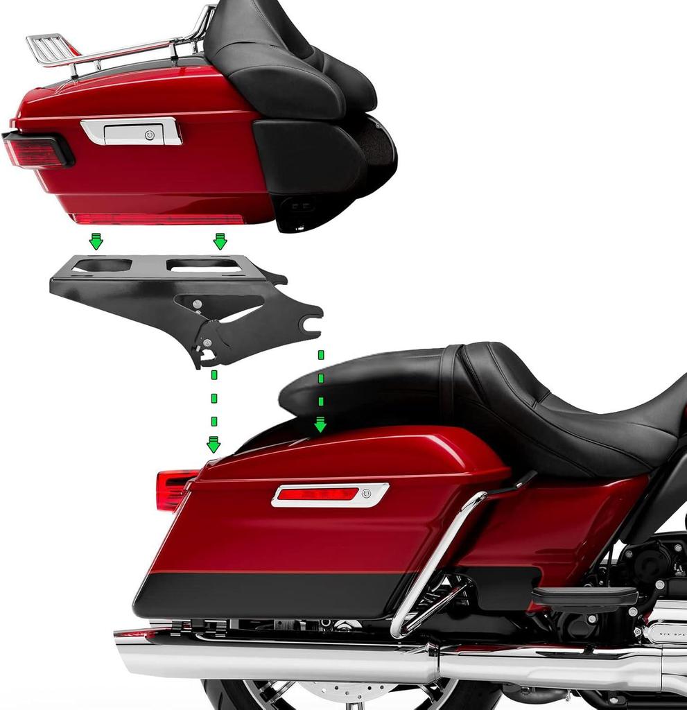 Road King/Street Glide Quick Release Rear Trunk Luggage Rack for Harley