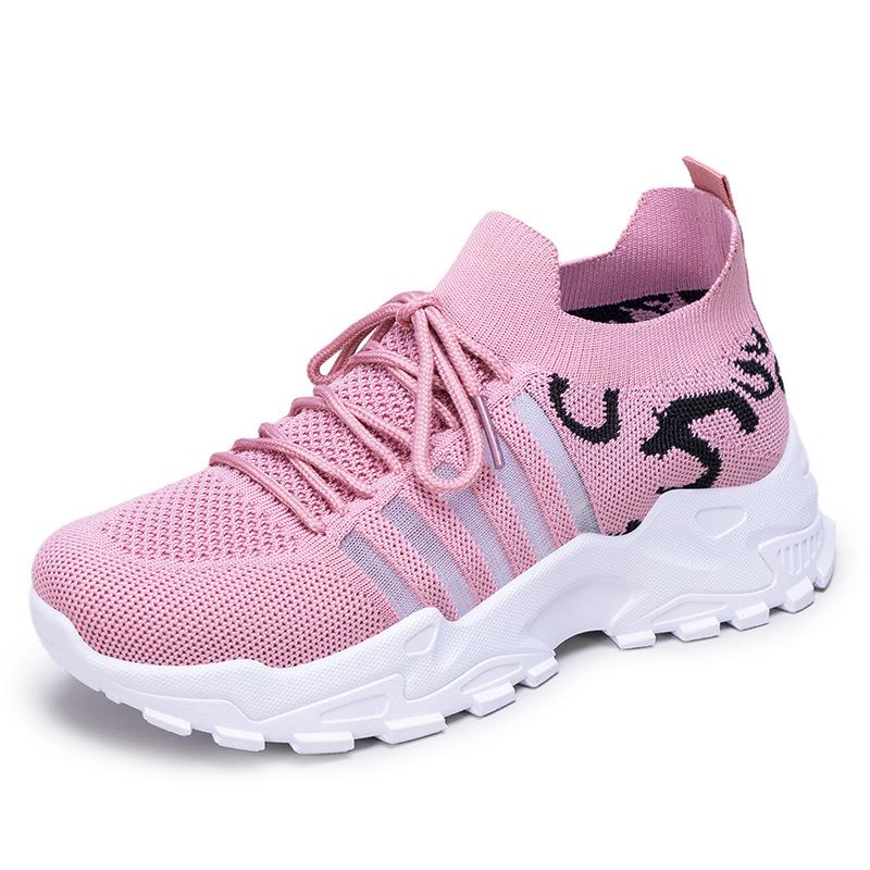 Lente en Zomer Mode Damesschoenen Mesh Ademende Sportschoenen Vintage Sneakers
