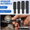 8Pc Tap Socket Set 1/4" and 3/8" Drive Tap Socket  Adapter Marked with Size Labels Tap Socket Marked for Ratchet Wrench T Handle