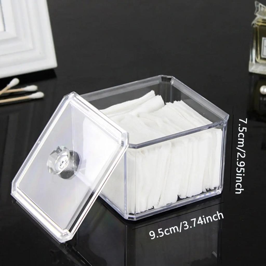1/2/3 Průhledný úložný box na vatové tyčinky Organizér na make-up Akrylový úložný box Kosmetický box na vatové tyčinky Koupelna Ložnice Úložný prostor