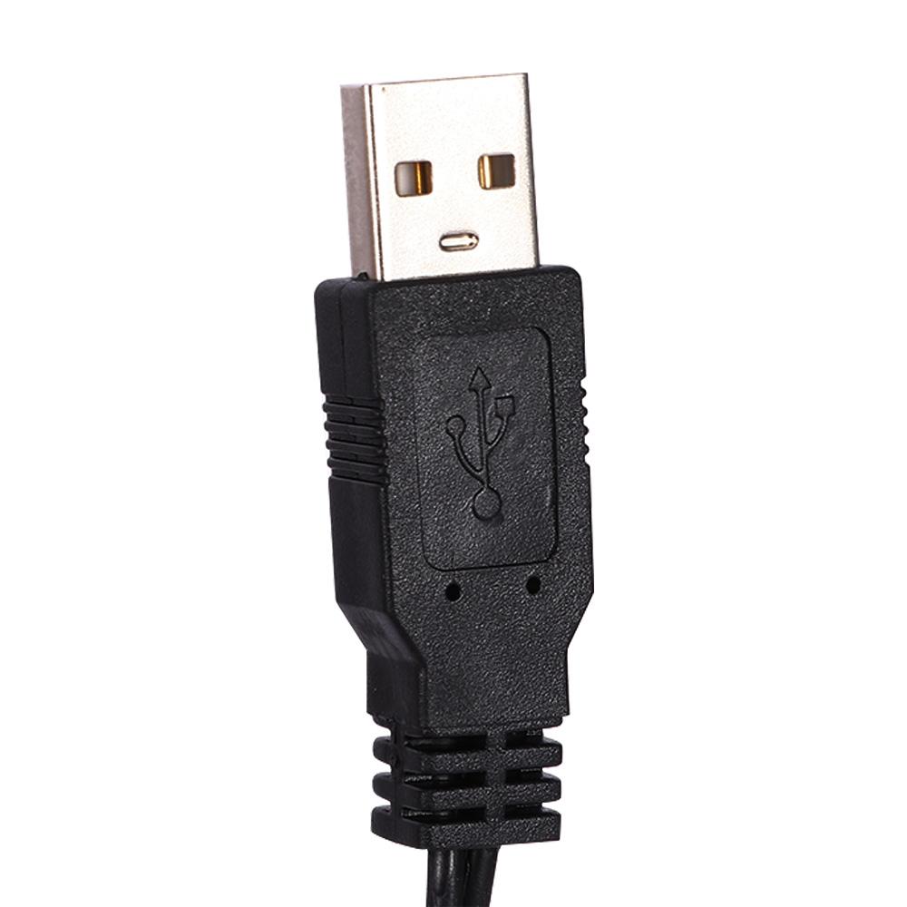 Black 2 RCA USB To RCA Cable Lead for PC TV Conversion Line Audio Video Adapter AV Cable