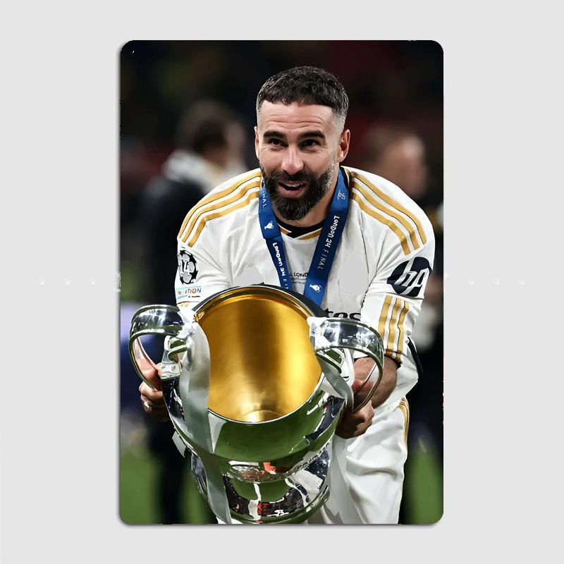 Karim Benzema Football Player Vintage Retro Metal Poster Sign Garage Club Custom Wall Decor Tin Room Decor Home Decor
