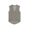 Clear old money, Tencel linen v-neck sleeveless light knitted design vest top