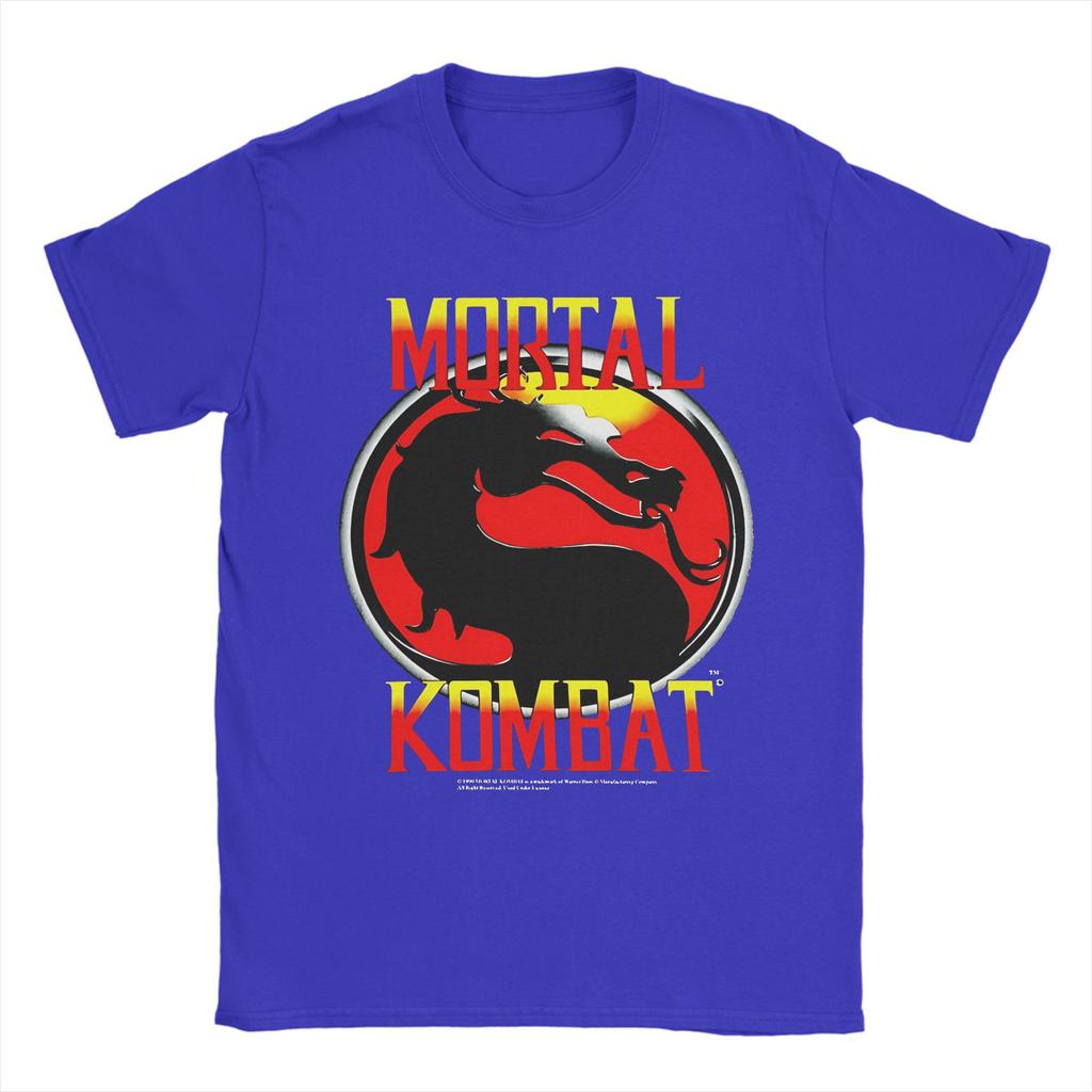 Mortal Kombat T-shirt Herr Rolig Ren Bomull T-shirt Rund Hals Kortärmad Sommartopp