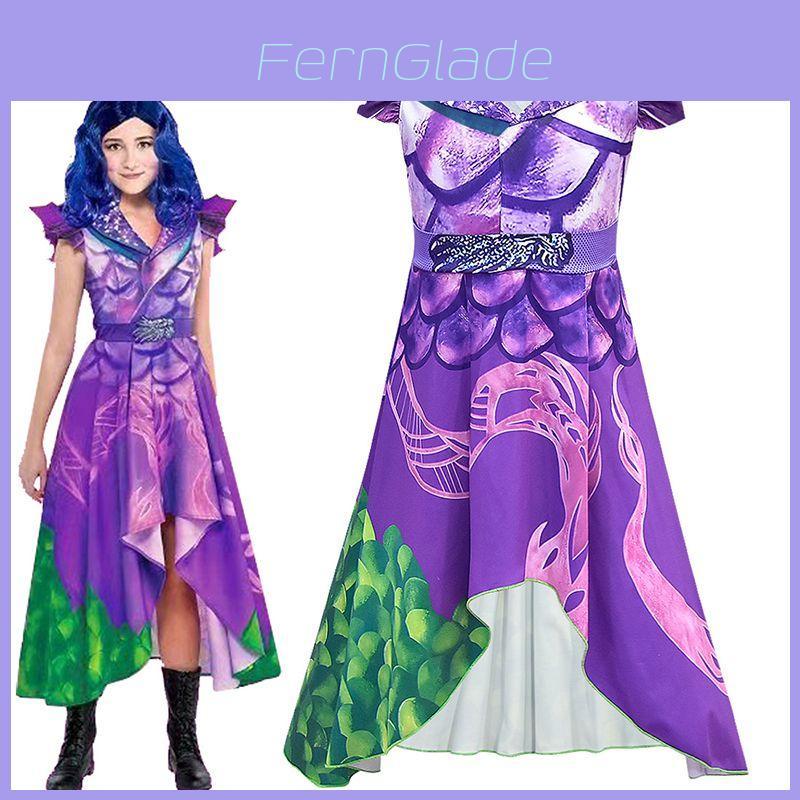 Comfortable And Charming Descendants 3 Mal Fancy Dress Soft Breathable And Ideal For Parties