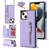 Geeignet für Phone16 PRO Handyhülle mit Apple-Reißverschluss, Guo13 Umhänge-Handyhülle und modische Damen-Schutzhülle mit Lanyard