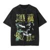 Heißes Adam The Woo Grafikdruck T-Shirt Unisex Damen Harajuku Gothic Streetwear Oversized Top Vintage Gewaschene Baumwolle Sommer Neues T-Shirt