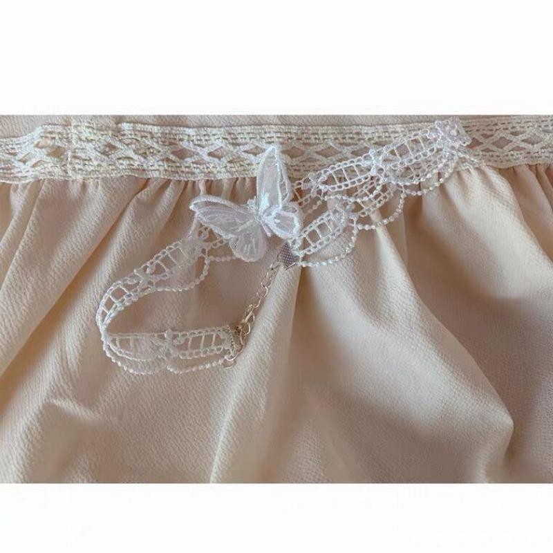 Französisches Süßes Spitze Schmetterling Vielseitiges Schlüsselbein Choker Halskette Für Frauen