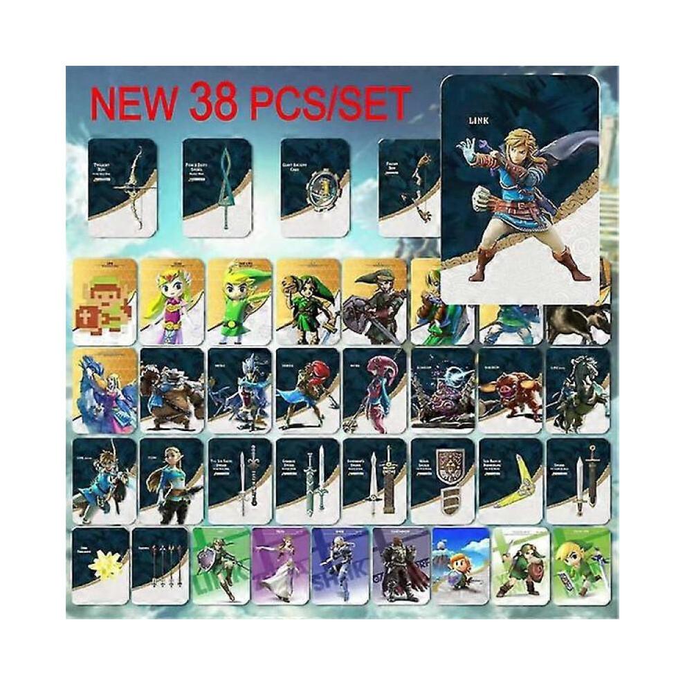 38 ks/Sada NFC Amiibo karet pro Legend Of Zelda Breath Of The Wild Tears Of The Kingdom Sada karet Link