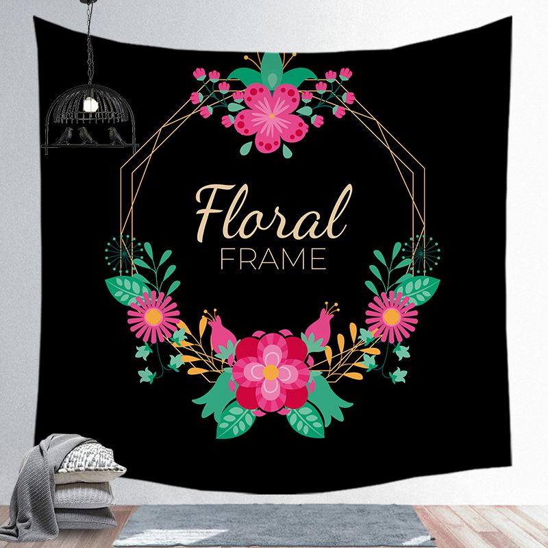 Modern Nordic Polyester Tapestry Tropical Plants Wall Hanging Decor Hot Bohemian Tapestry For Bedroom Dorm Living Room Wall Art