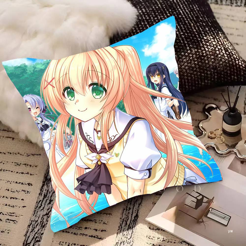 Anime Summer P-Pocket Pillow Case Fashion Square Pillowcase Bedroom Sofa Room Ins Decoration Leisure