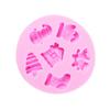Christmas Santa Silicone Molds Fondant Fondant Cake Molds Making Pastry Chocolate Molds Baking Decorating Tool Nonstick