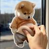 Small Dog Big Belly Pinching Fun Cute Creative Stress Relief Toys Small Fat Diesel Dog Car Crash Sticker Wholesale