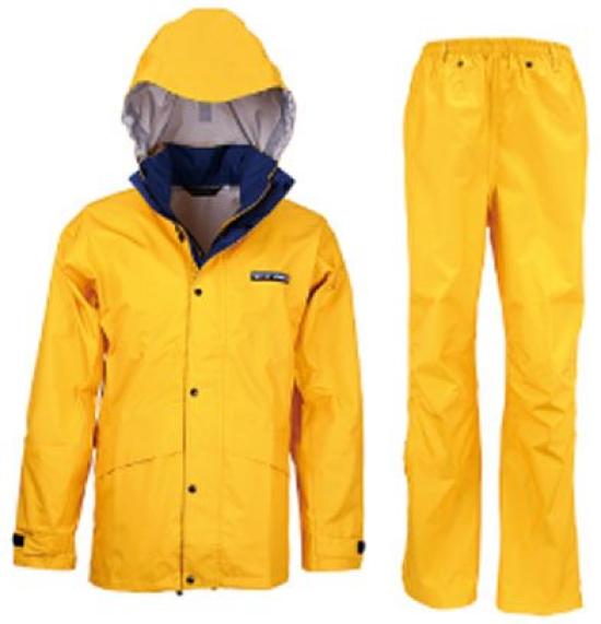 BIG FIELD Toray Entrant Size L To Japanese Size (Big Field) Three-Layer Suit, Yellow, (equivalent L)