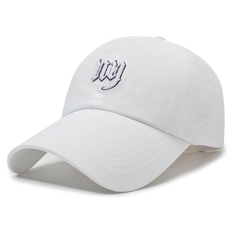 

Quick-Drying Embroidered Letter Cap Women s Spring Autumn Sunshade Baseball Cap Men s Outdoor Cap білий