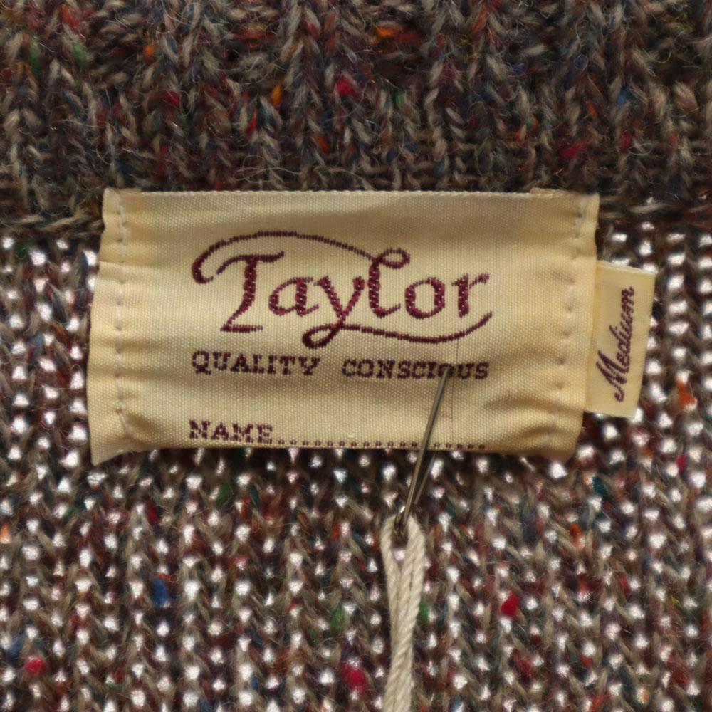 Ungetragen Taylor Made in Ireland Langarm Strick-Cardigan M Braun Nep Herren Gebraucht