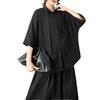 Summer 2026 Dark Style Versatile Casual Plus Size Women's Shirt - Loose, Slimming, Fashionable Top