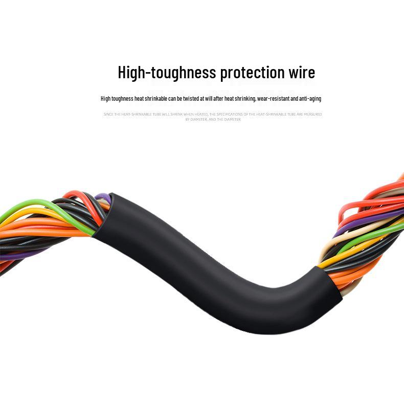 Adhesive-Lined Waterproof Heat Shrink Tube: 4x Shrink, Wear-Resistant, Split Wire Sleeve