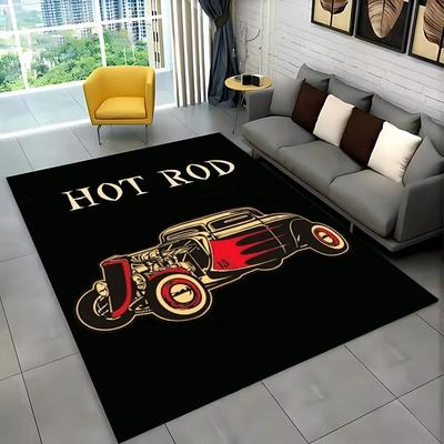 Klassiek H0T ROD groot Tapijt 3D Geprint voor Woonkamer Kinderkamer Mat, Sofa Deurmat Vloerkleed Antislip Tapete Decor Mat Cadeau