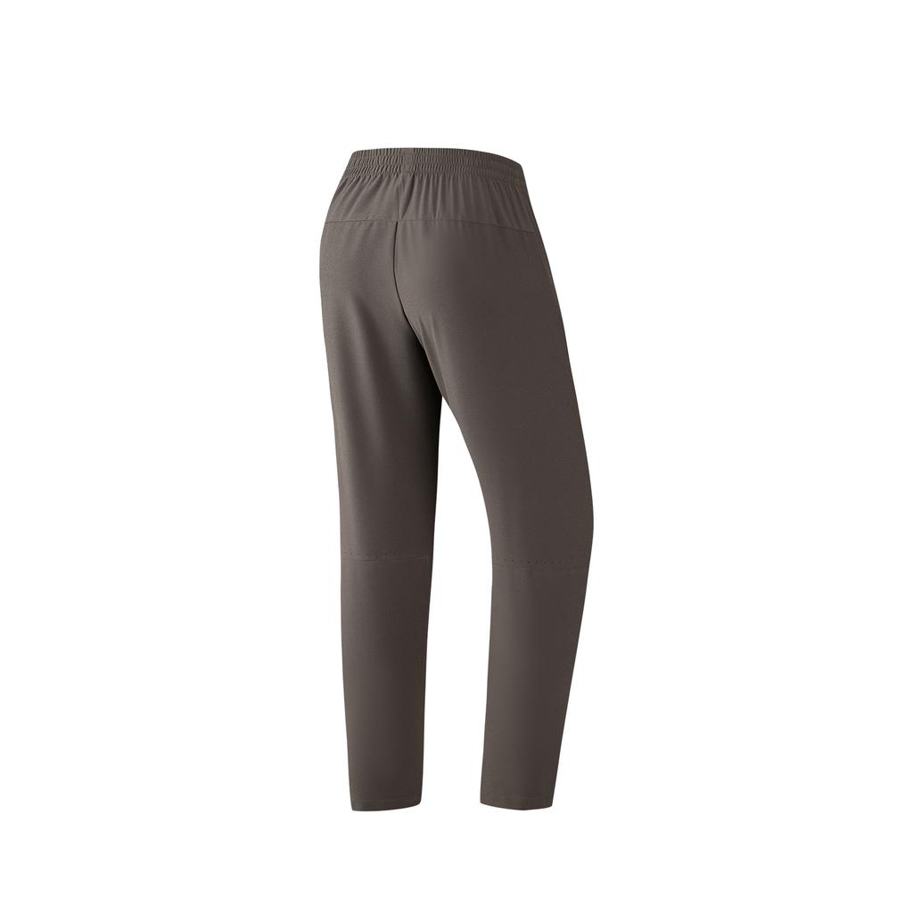 Anta Mens Woven Sports Long Pants Summer Casual Pants Men bottoms Gray Brown 952625509-2