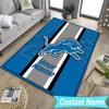 Custom NameLions Team Carpet, Indoor Rug, Chair Rug, Living Rooms, Doormat Made From Polyester Home Decor Birthday Christmas Gifts