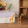 Giraffe Ring Stand Small Figurine Bedroom Diamond-encrusted Decorative Jewelry Box Home Decoration Craft Gift