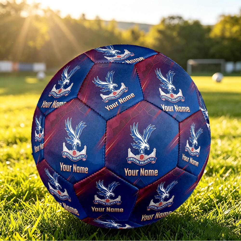 Balón de Fútbol Personalizado Talla 5 Patrón Crystal Palace Juego al Aire Libre Deporte Regalo