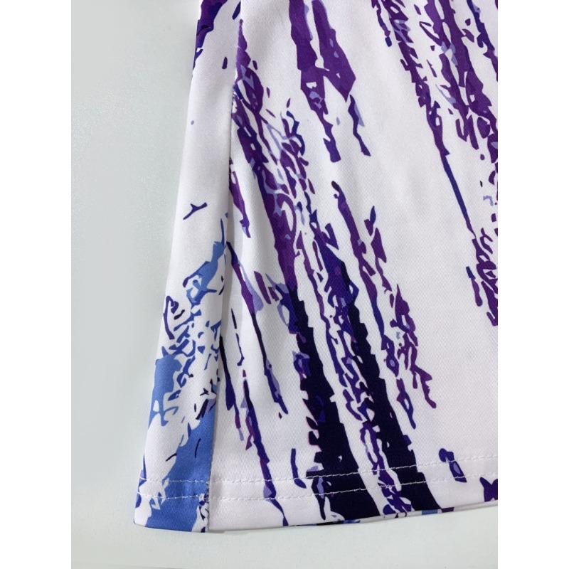 Spaghettiträgerkleid mit abstraktem Druck, lässiges, ärmelloses A-Linien-Camisole-Kleid mit V-Ausschnitt, Damenbekleidung