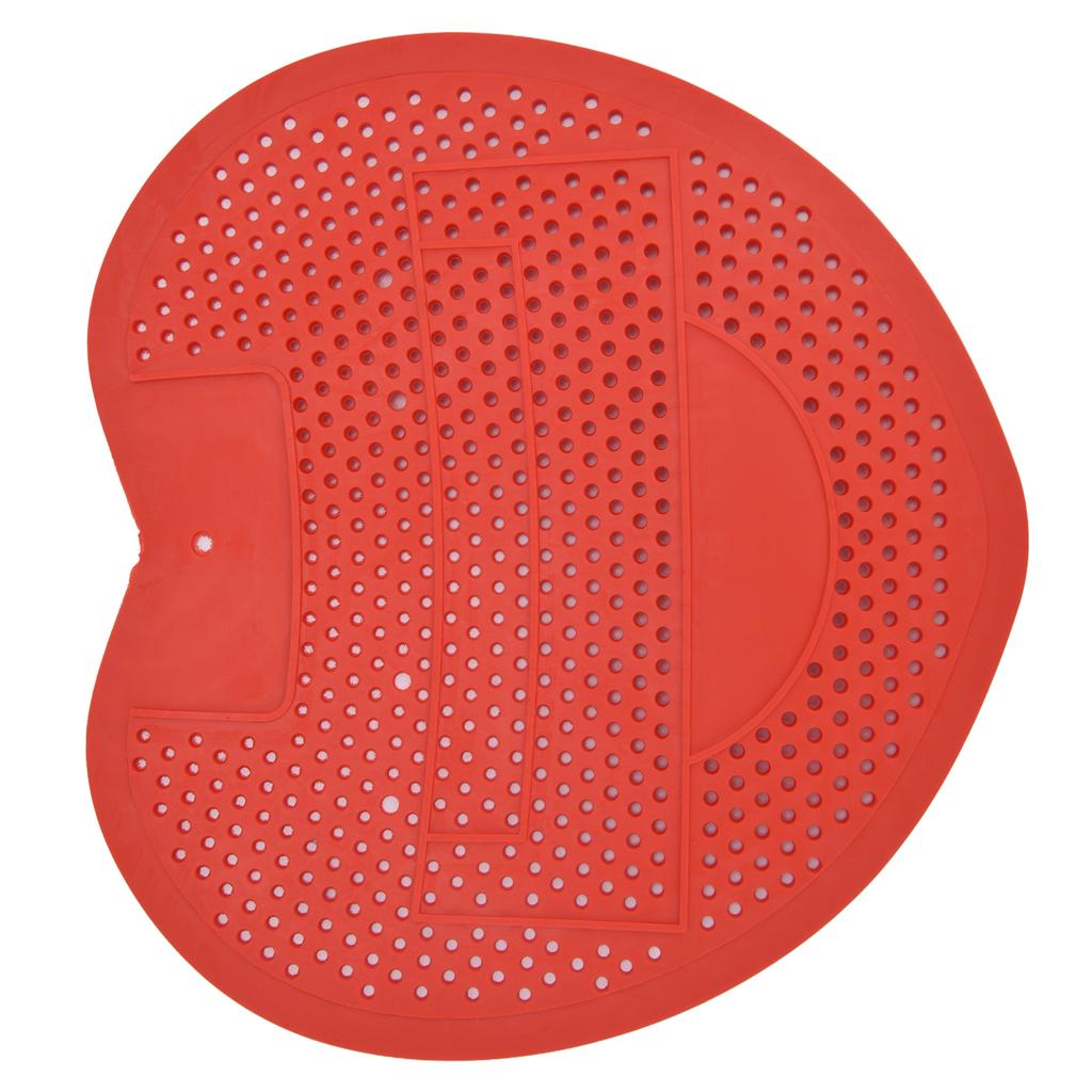 Urinal Screen Anti Blocking Durable Splashproof Urinal Deodorizer for Bathroom Office RestaurantRed