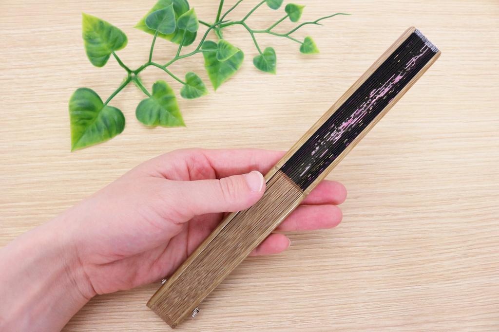 Asahioh Folding Fan Dragon Black 136001