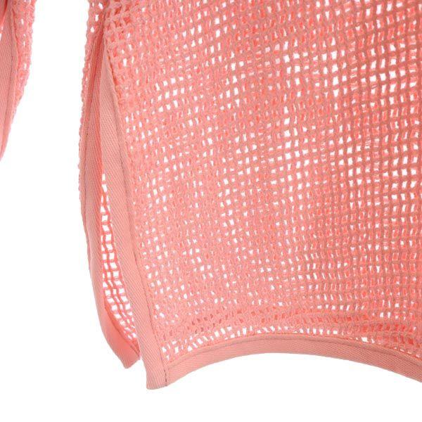 unused CLANE Long sleeve Cut 1 pink Loose mesh long-sleeved T-shirt Women Used