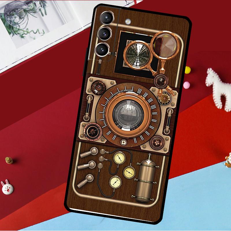 Retro Camera Vintage Funda For Samsung Galaxy S25 Ultra S24 S22 S23 Plus S20 S21 FE S9 S10 S24 FE Phone Case