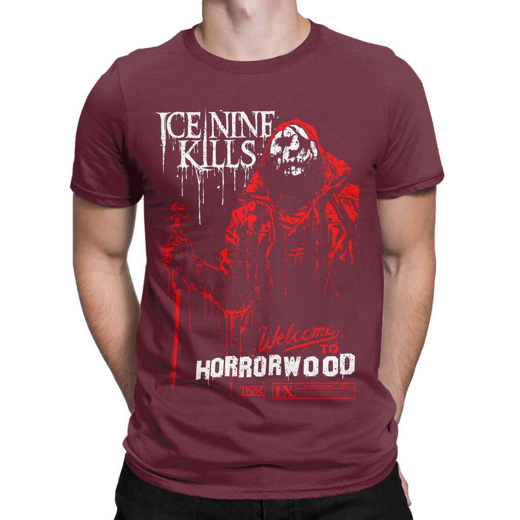 Funny Ice Nine Kills The Silver Scream T-Shirts Unisex Round Neck Pure Cotton T Shirt  Short Sleeve Tee Shirt Adult Clothes