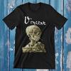 Van Gogh Skeleton Tee | Punk Goth Artist Shirt | Cigarette Painting Top | Post-Impressionist Art T-Shirt | Dark Aesthetic Fashion