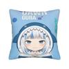 Decorative Pillow Covers Sameko Saba X Gawr Gura Merchandise Home  Throw Pillow Case Cover Zipper Multi-Size