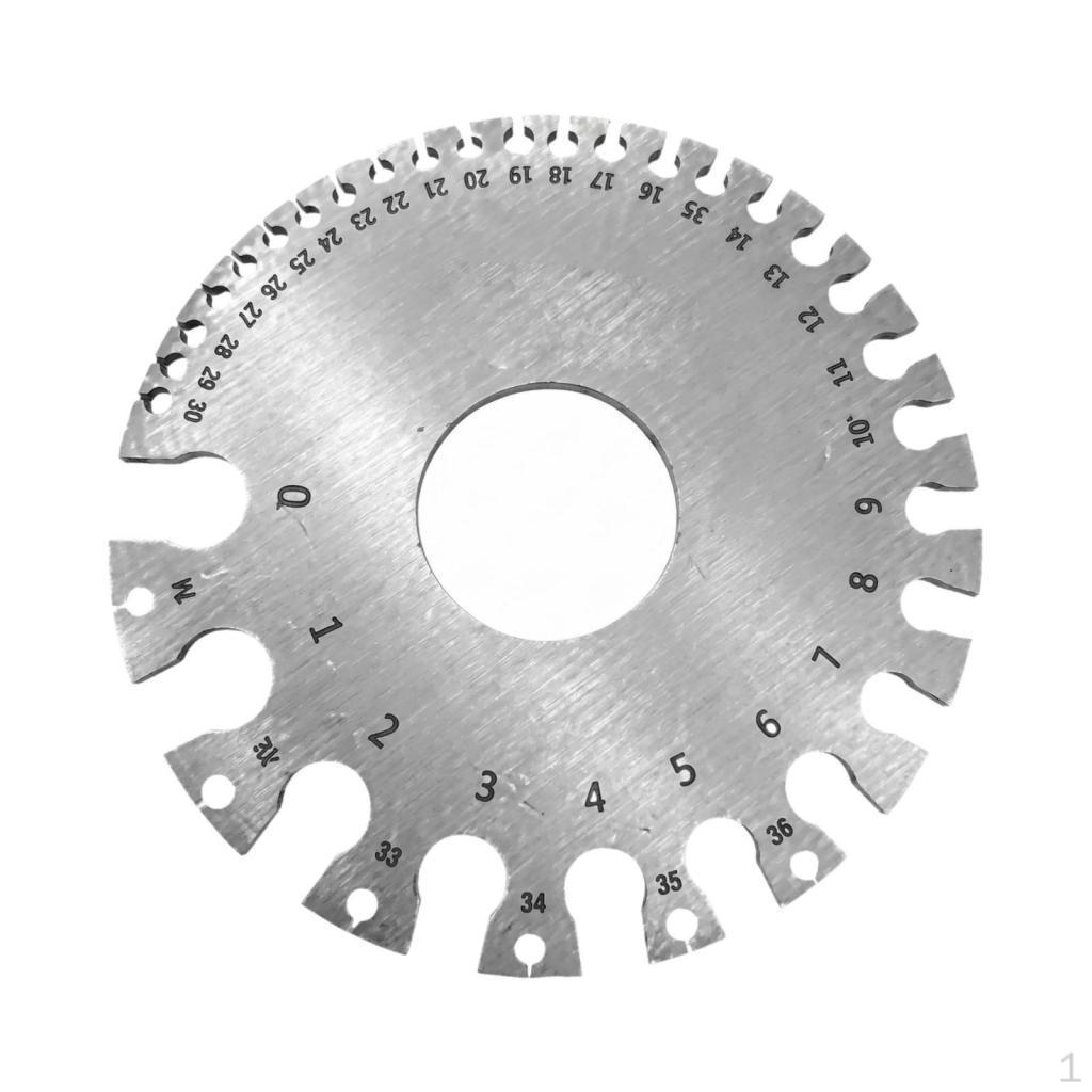 Weld Inspection Gauge Measurement Markings Metal Joining Seam Brushed Silver