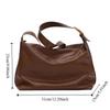 Pillow Bag PU Dumpling Bag Solid Color Shoulder Bag Elegant Pillow Crossbody Bag  Girls/Female