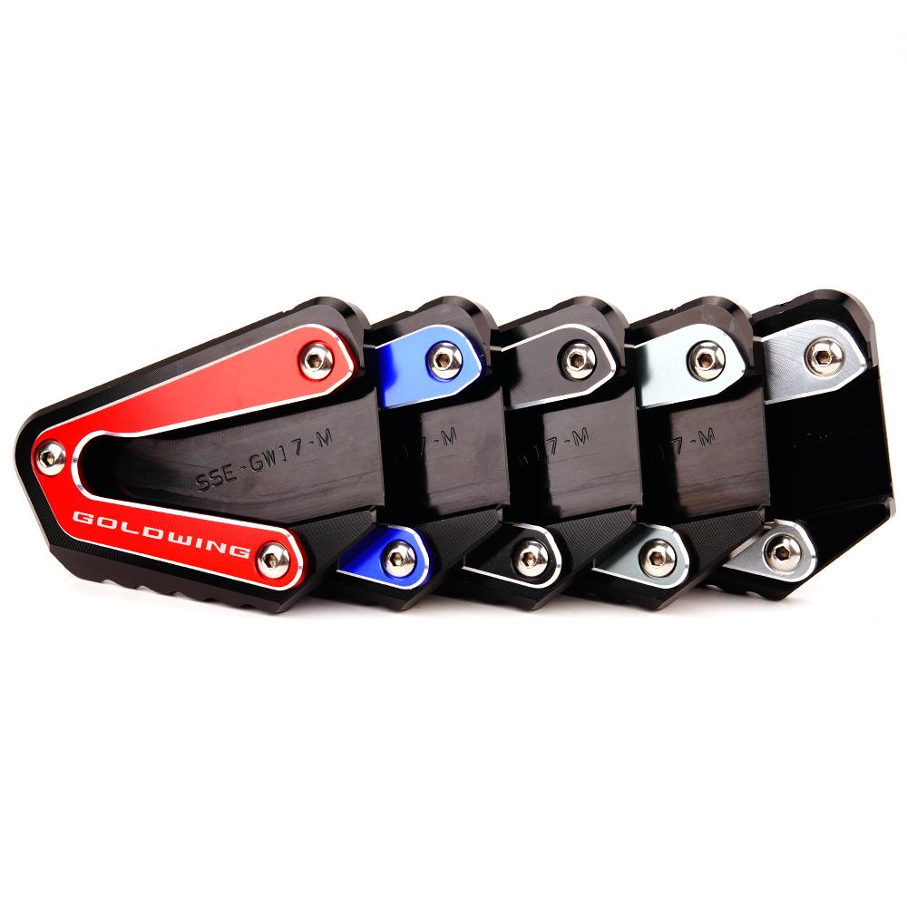 Motorcycle Accessories Side Stand Pad Plate Kickstand Enlarger Support Extension For Honda Goldwing 1800 GL1800 F6B