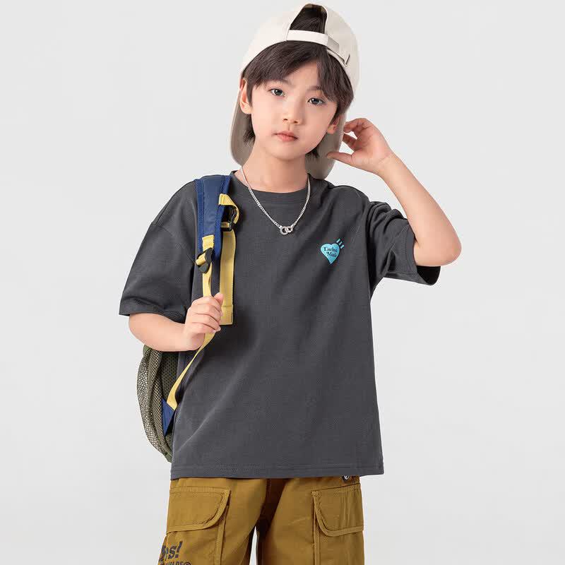 Boys' American Trend Print Cooling Cotton T-Shirt