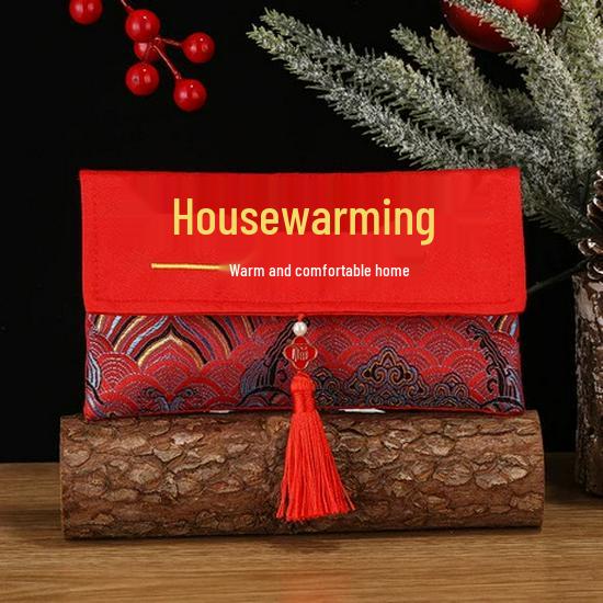 Large Housewarming Red Envelopes: 30,000-60,000 New Home Blessings, Auspicious Completion, Li Shi Envelopes One Cloth Red Envelope