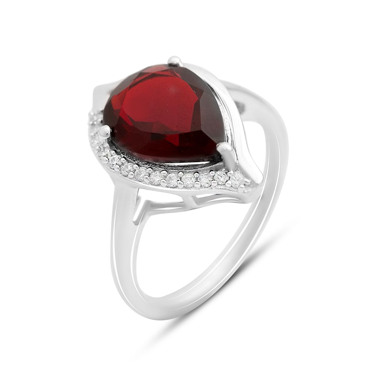 

Срібний перстень з натуральним гранатом 3.131ct, вага виробу 3,2 гр (2152064) 18 темні цукерки apple червоний колір
