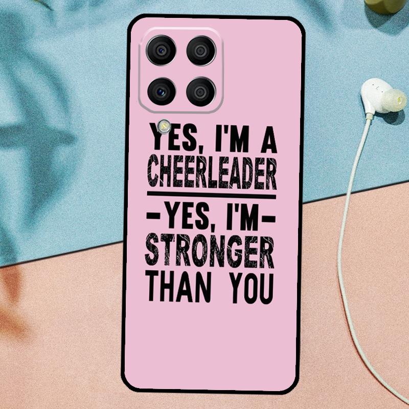 Cheerleader Cheer Bow Quote For Samsung Galaxy M53 M33 M11 M21 M31 M12 M13 M14 M15 M35 M34 M54 M32 M52 M06 M16 M55 Case
